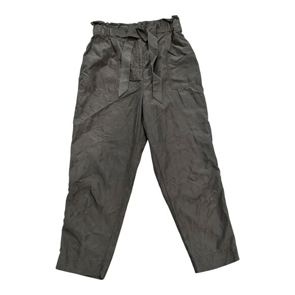 Prologue Pants - Prologue High-Waisted Paperbag Pants Casual‎ Black Cinched Waist Business Small